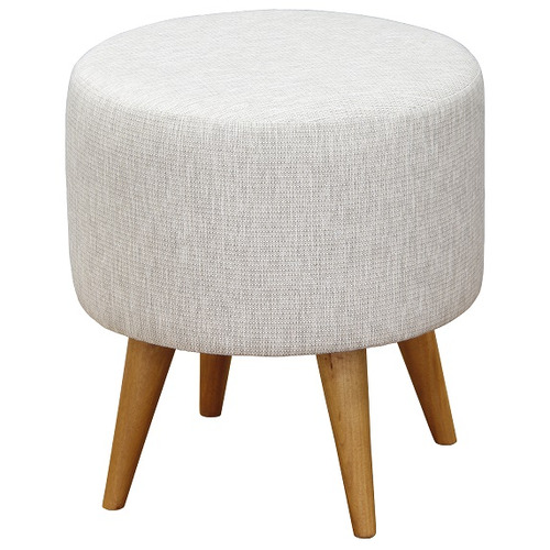 Round deals upholstered ottoman